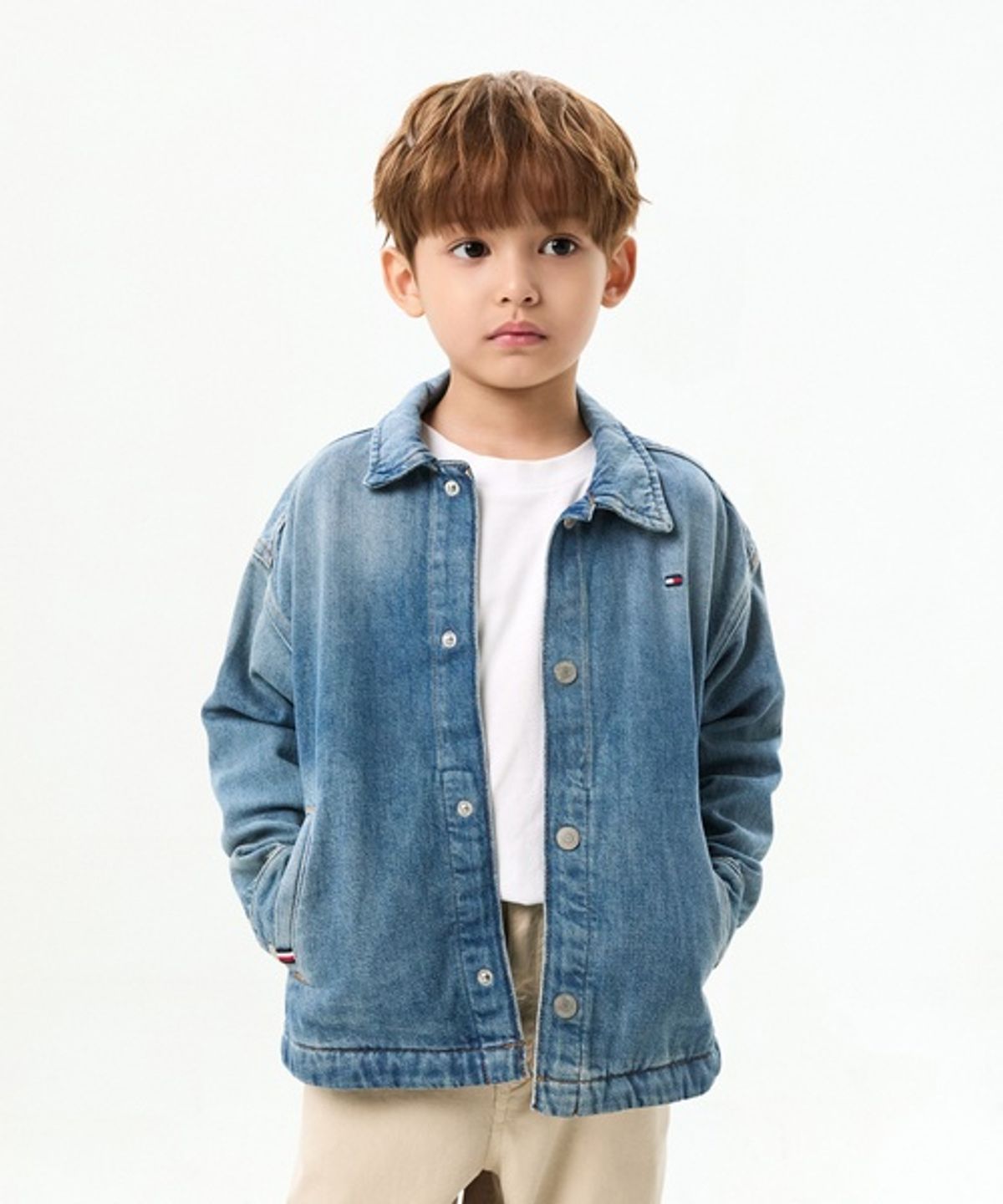 타미힐피거 키즈(TOMMY HILFIGER KIDS) 빈티지 데님 셔켓
