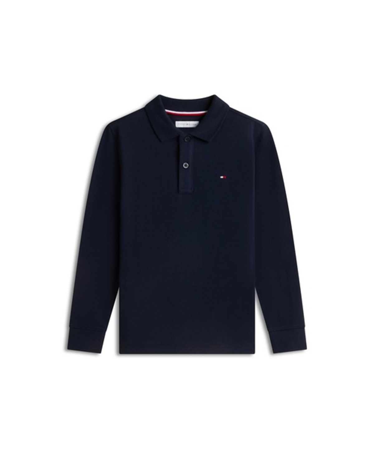타미힐피거 키즈(TOMMY HILFIGER KIDS) 코튼 롱슬리브 폴로 셔츠