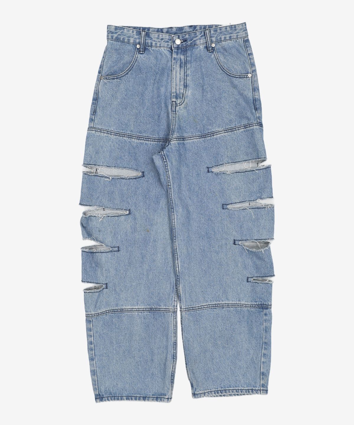 노매뉴얼(NOMANUAL) W.D DENIM PANTS - BLUE 95