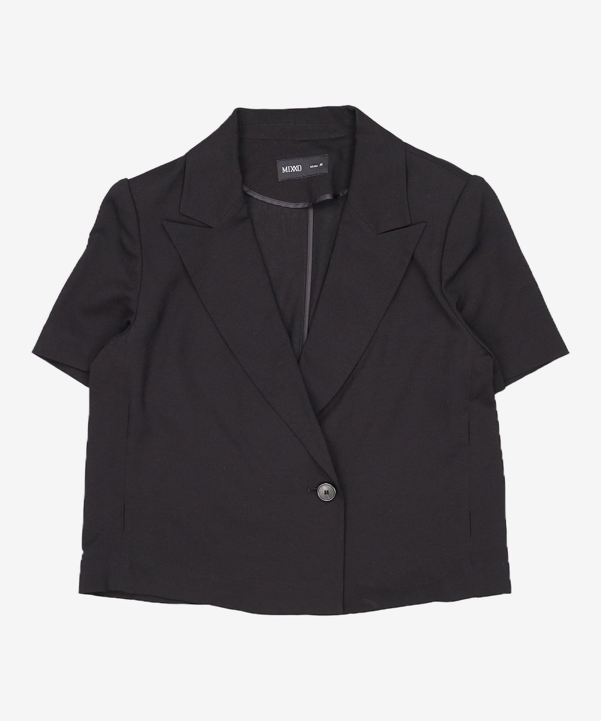 미쏘(MIXXO) [리오더] JKC712B 리오더 테일러드 반더블 숏 반팔 자켓 MIWJKC81QB M