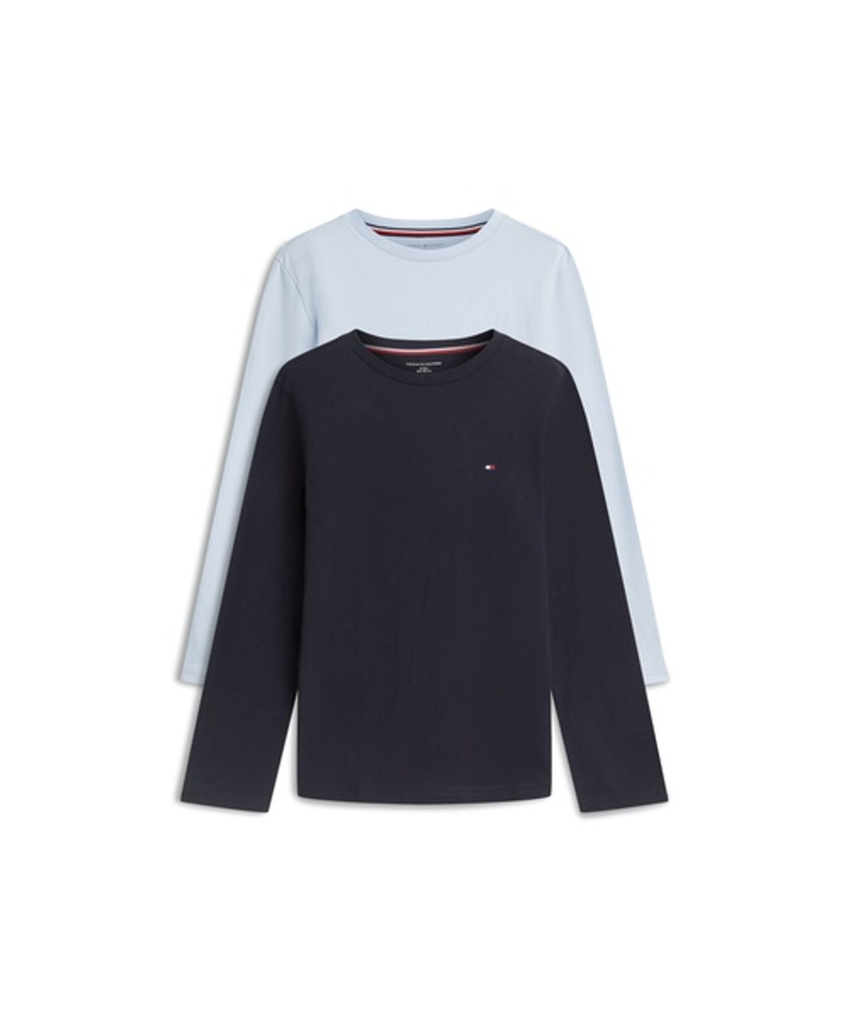 타미힐피거 키즈(TOMMY HILFIGER KIDS) 2PACK 긴팔 티셔츠 (스카이 블루/ 네이비 블루)