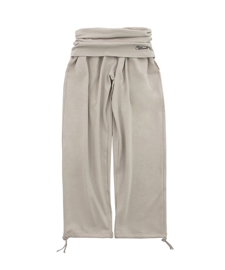 MONO SHIRRING TWO WAY PANTS BEIGE