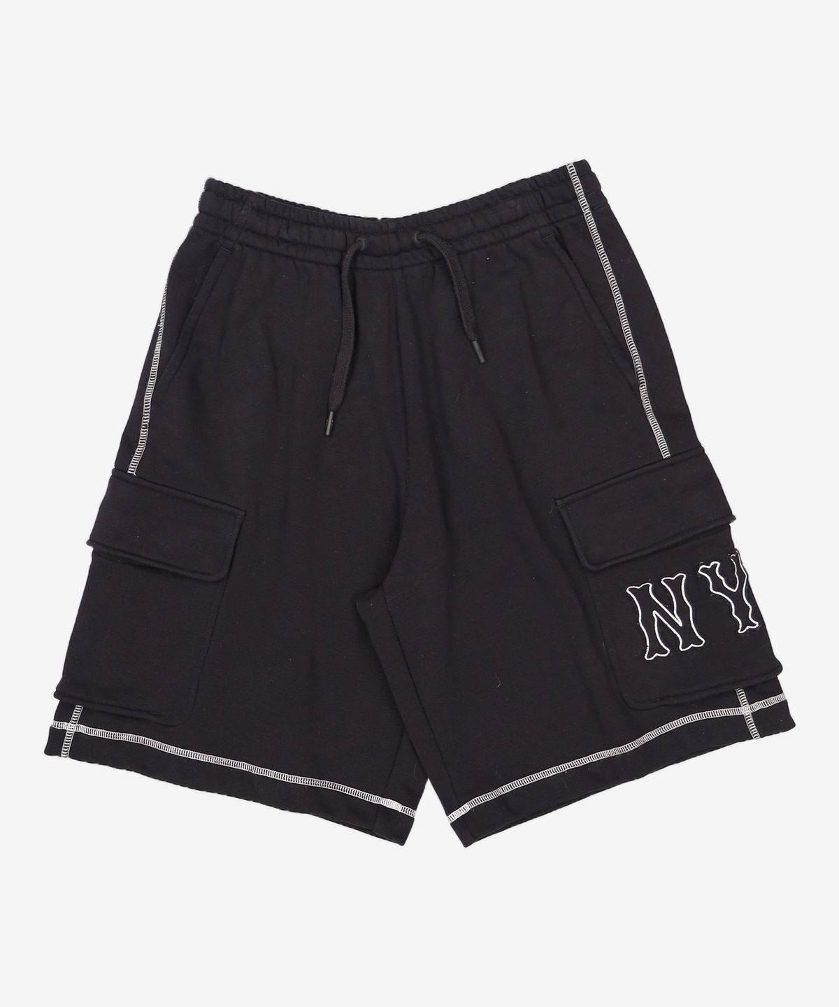 엠엘비(MLB) 베이직 쿠퍼스 로고 빈티지 6부 반바지 NY (D.Charcoal Grey) M