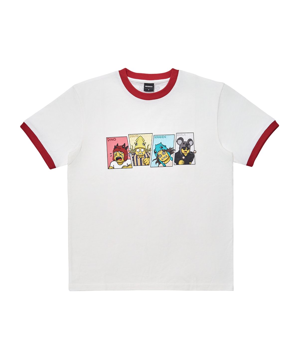 로블록스(ROBLOX) 99숲 그래픽 반소매 링거 티셔츠