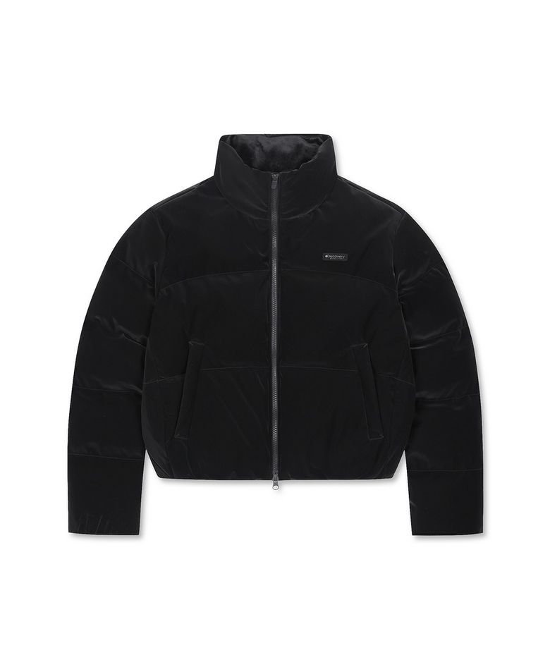 여성 헤이니 에어벨로 다운 숏패딩 (BLACK)