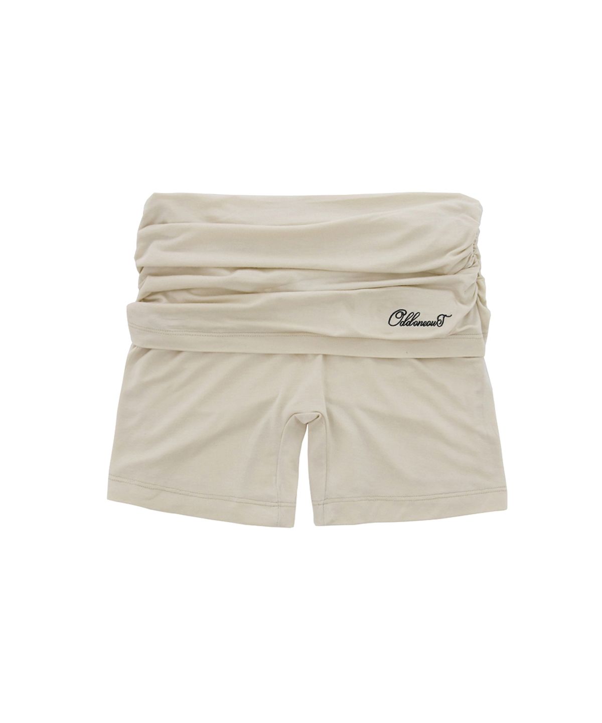 오드원아웃(ODDONEOUT) MONO SHIRRING SKIRT SHORT PANTS YELLOW