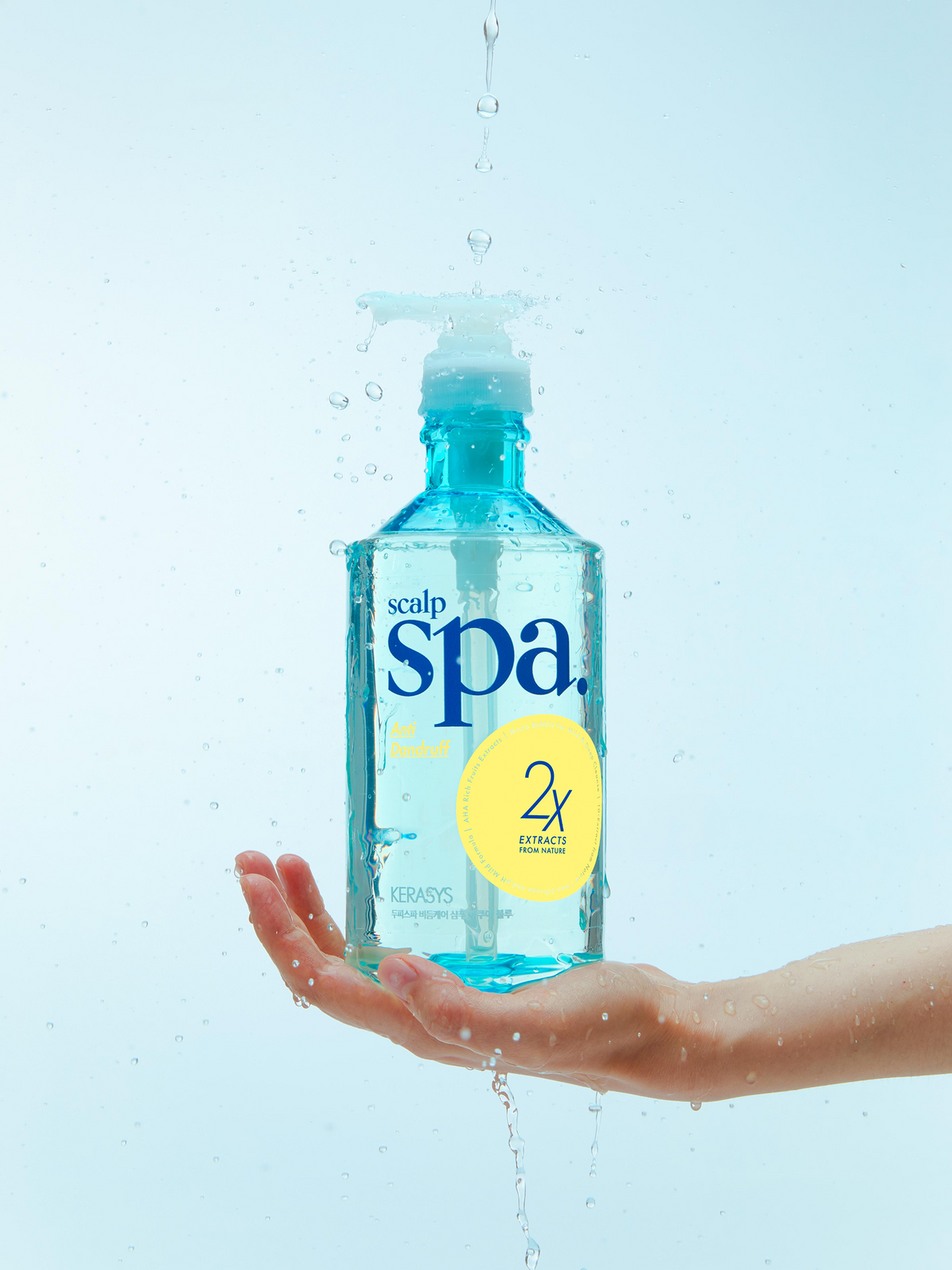 케라시스(KERASYS) [사춘기 지성두피] 두피스파 비듬케어 샴푸 아쿠아블루, 750ml, 1개