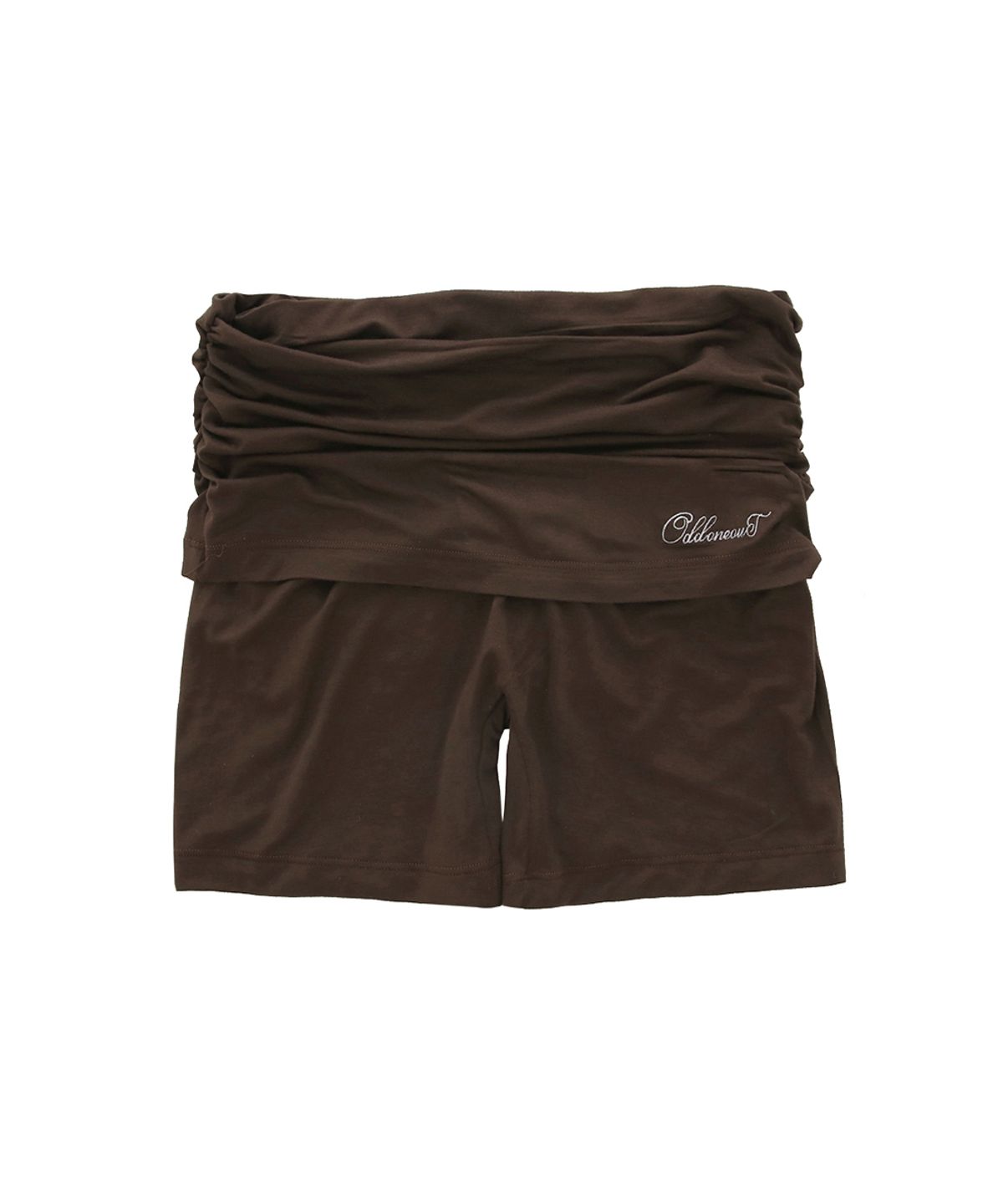 오드원아웃(ODDONEOUT) MONO SHIRRING SKIRT SHORT PANTS BROWN