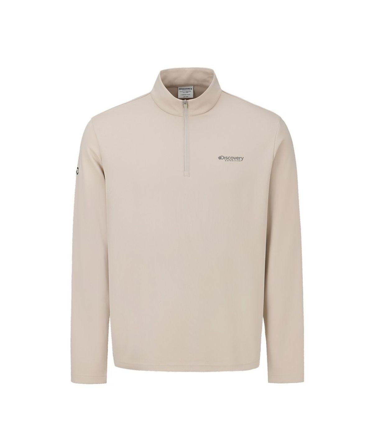 디스커버리 익스페디션(DISCOVERY EXPEDITION) 남성 베이직 반집업 티셔츠 (BEIGE2)