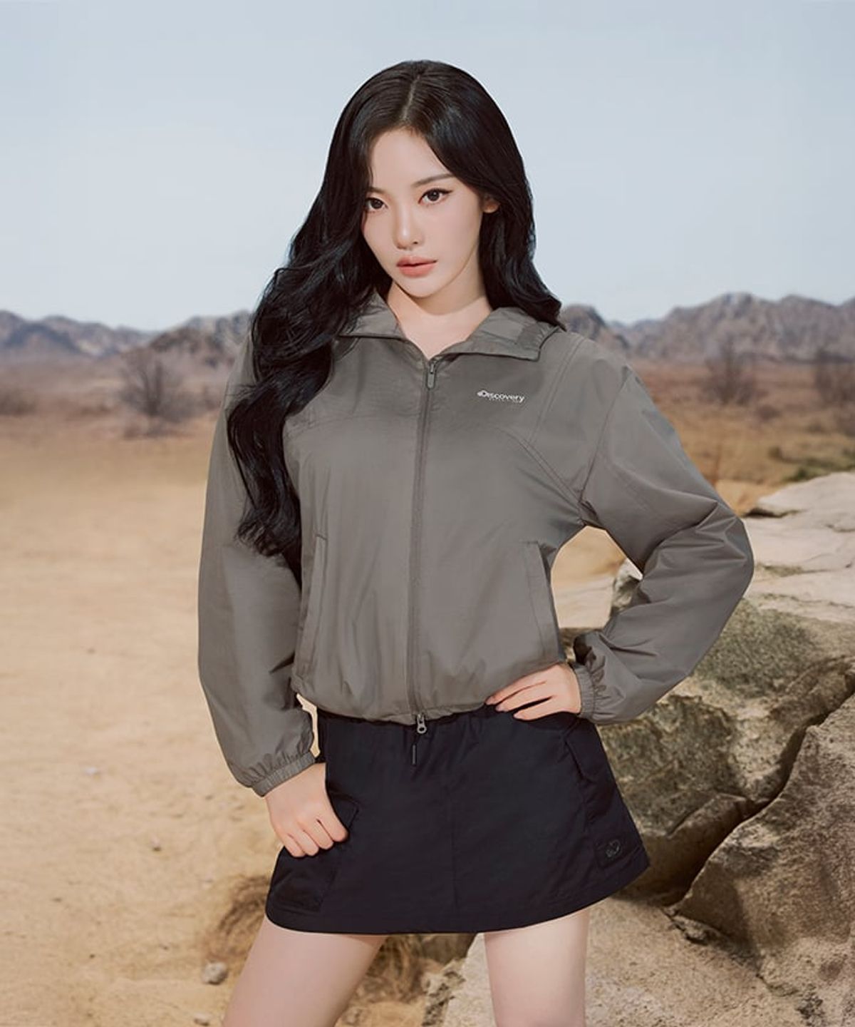 디스커버리 익스페디션(DISCOVERY EXPEDITION) 여성 경량 액티브 자켓 (Brown)