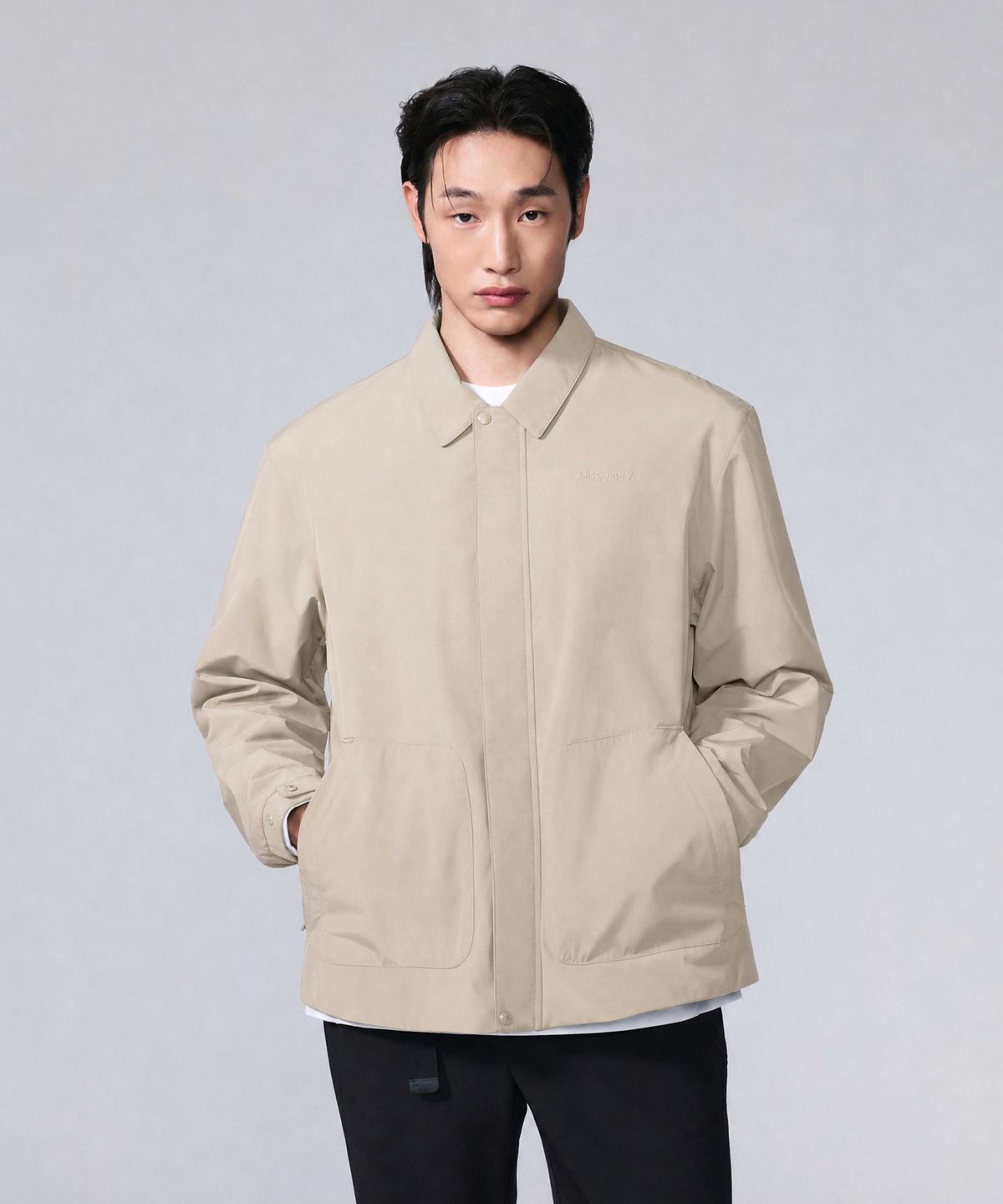 디스커버리 익스페디션(DISCOVERY EXPEDITION) 남성 카라형 커뮤트 자켓 (BEIGE2)