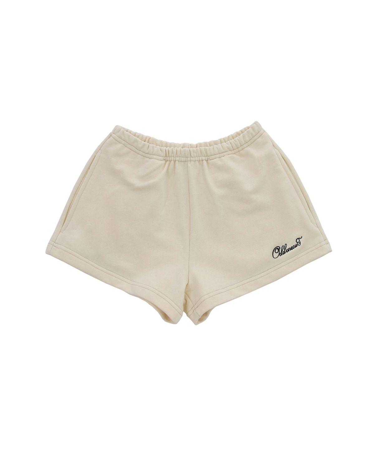 오드원아웃(ODDONEOUT) MONO SWEAT SHORT PANTS YELLOW