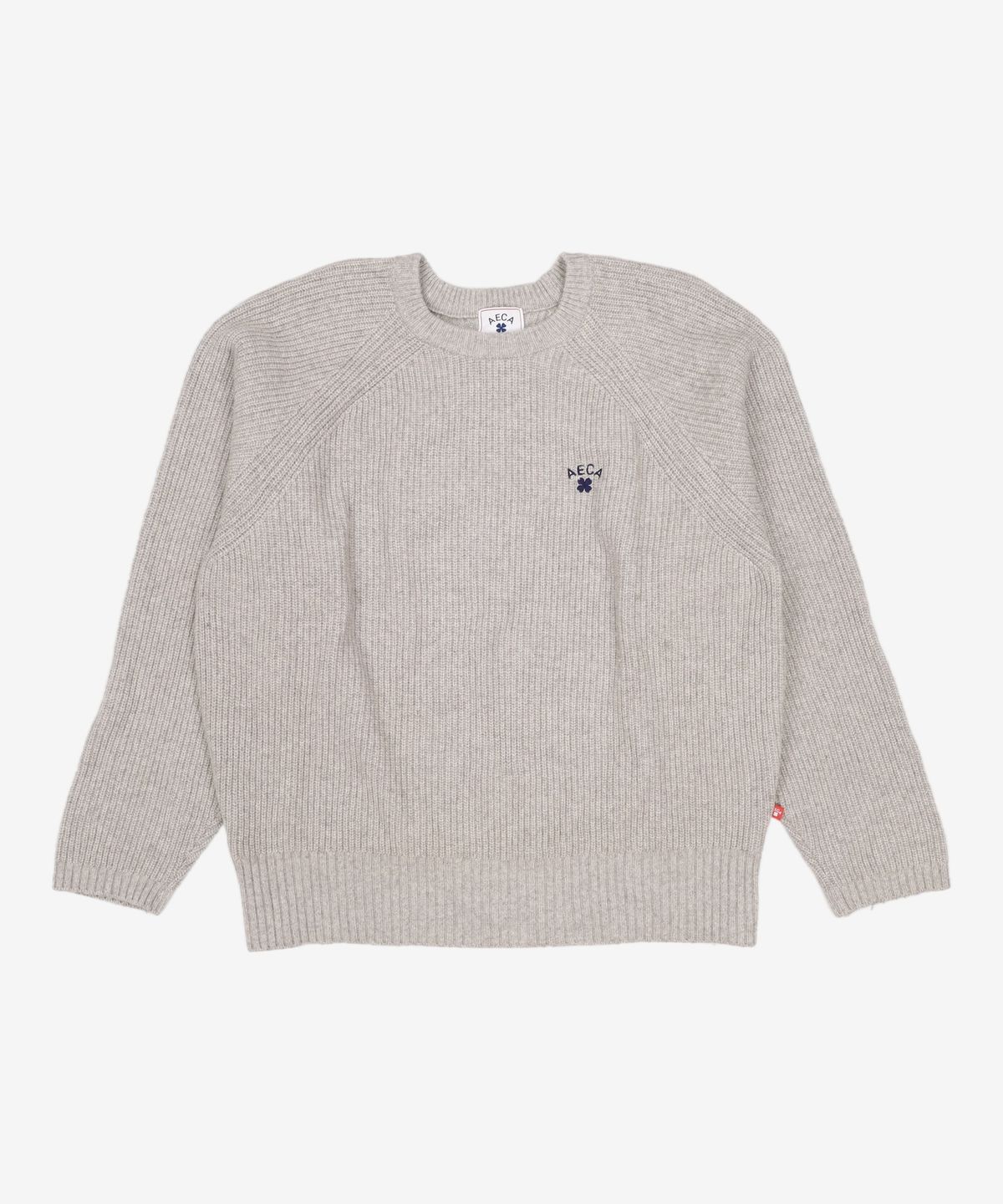 에이카화이트(AECA) CLOVER OVERSIZE WOOL KNIT-GREY L