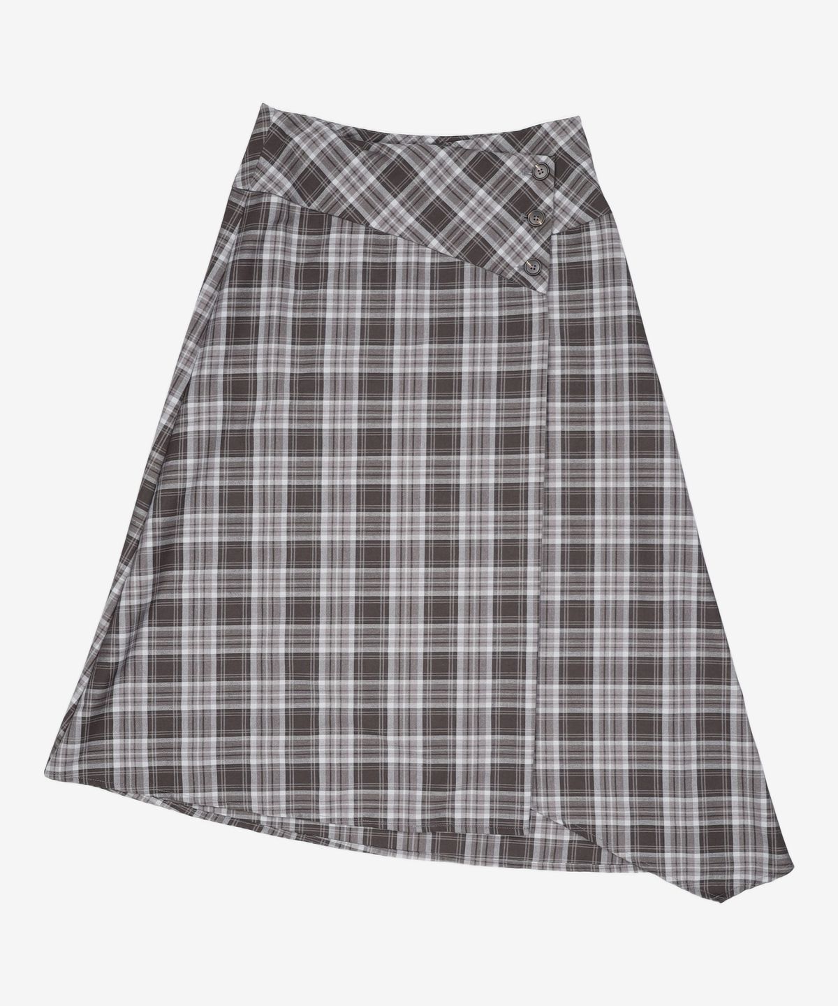 미쏘(MIXXO) 체크 언발 스커트 RE WHG326B_MIWWHG50QB S