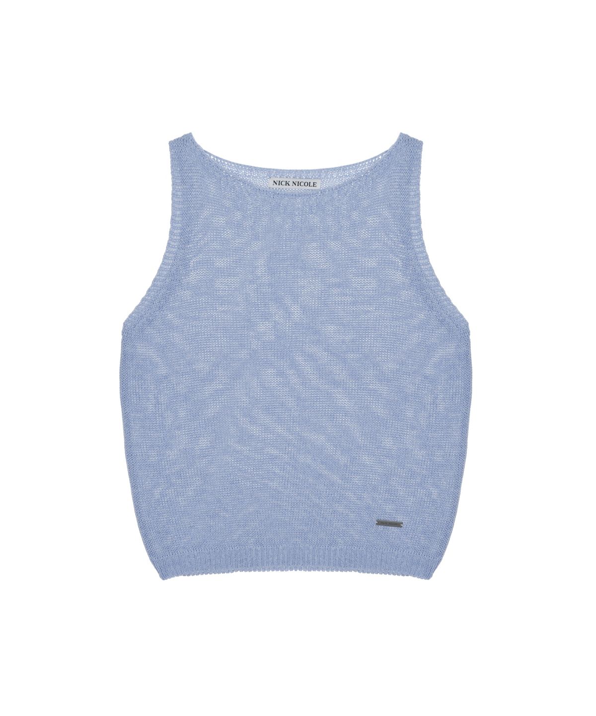 닉앤니콜(NICK&NICOLE) LINEN BLEND KNIT TOP_SORA