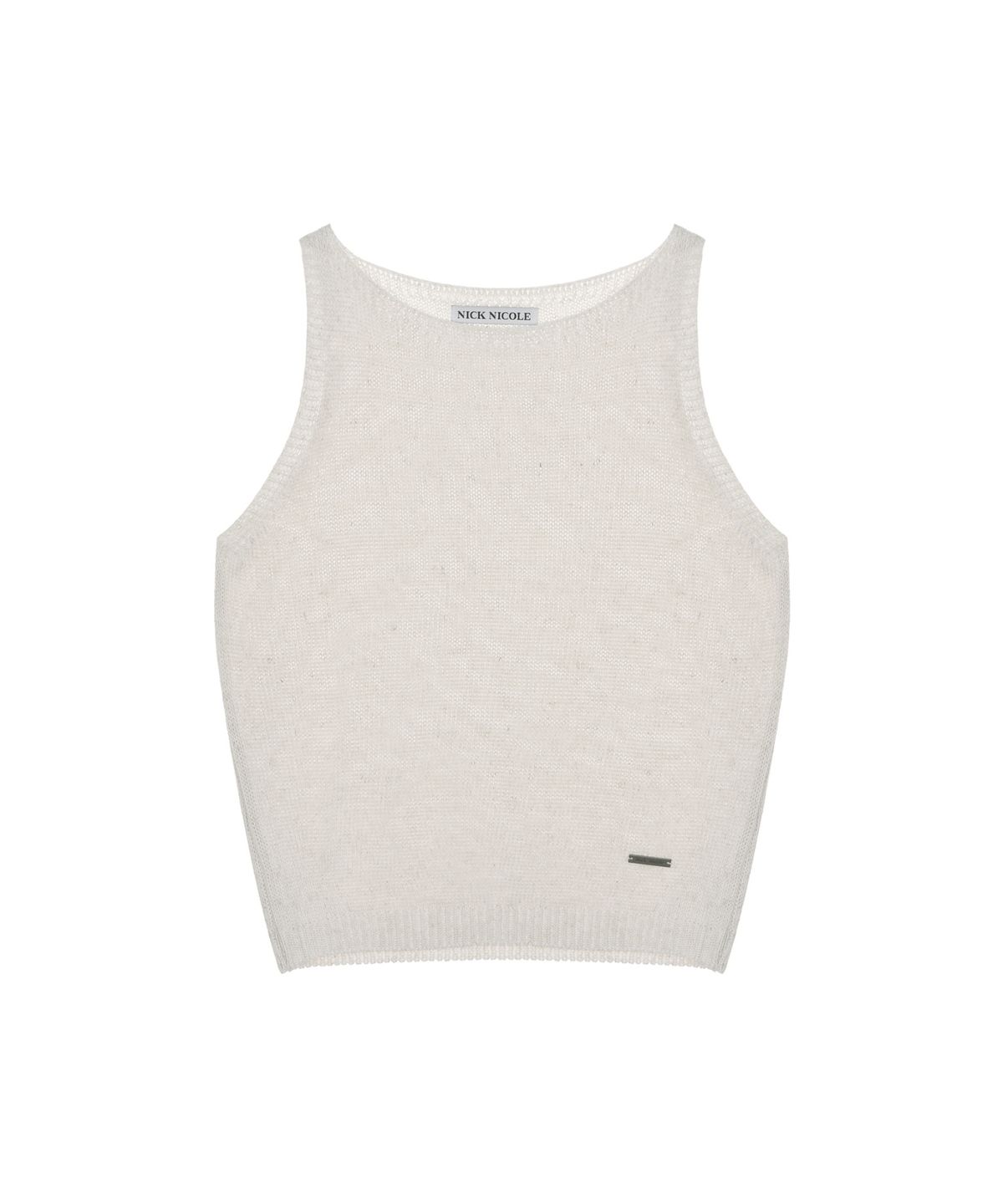 닉앤니콜(NICK&NICOLE) LINEN BLEND KNIT TOP_OATMEAL