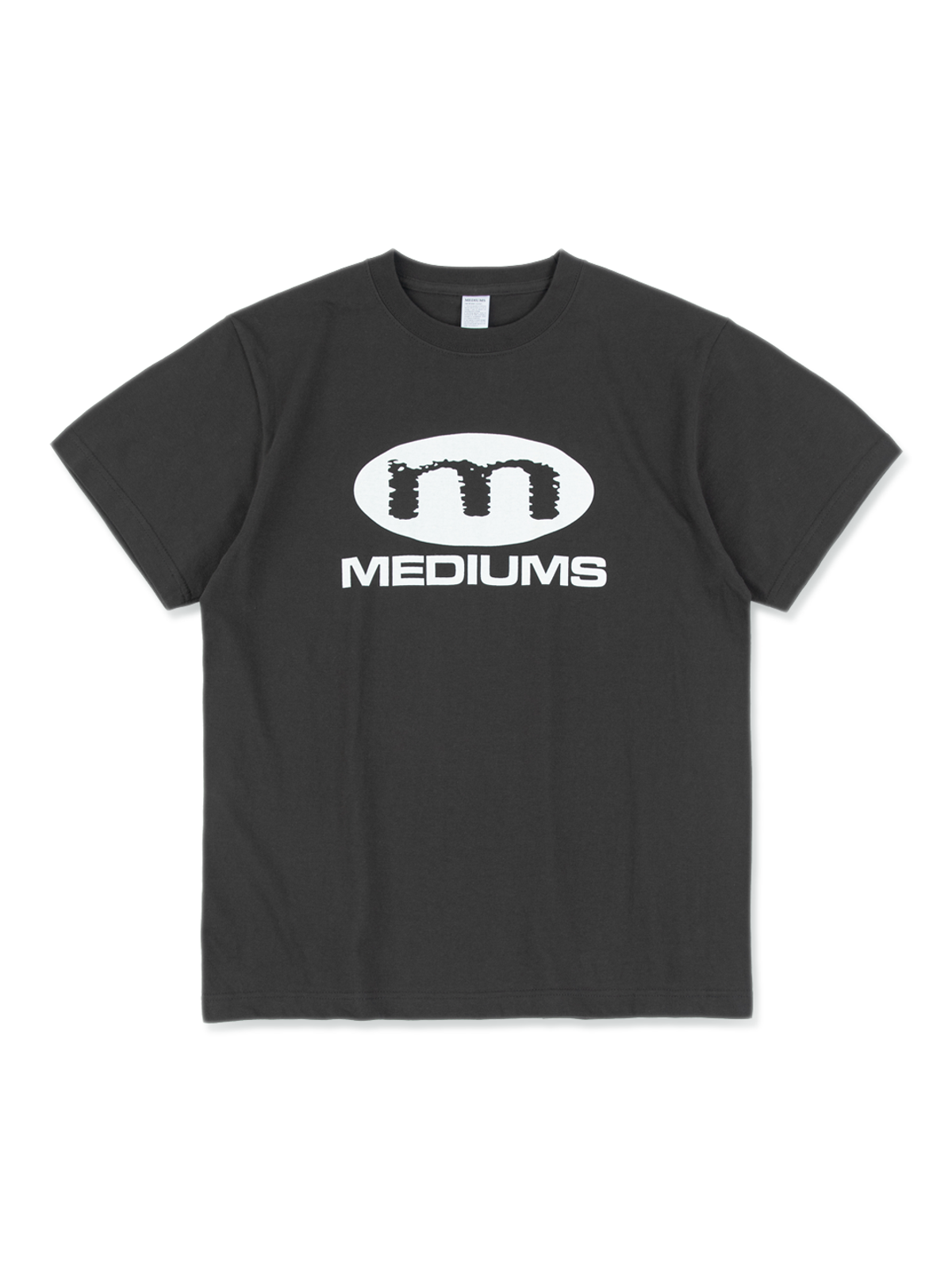미디엄스(MEDIUMS) Tour Logo Tee - Washed Black (투어 로고 티 - 워시드 블랙)
