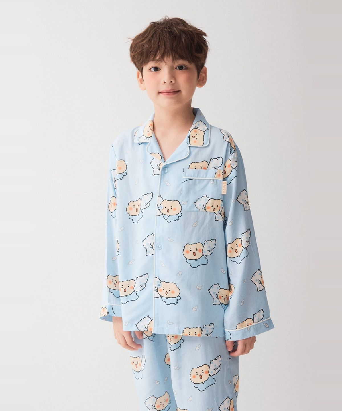 스파오 키즈(SPAO KIDS) [키즈] (망그러진곰) 긴팔 파자마(Blue)_SPPPG49KU2