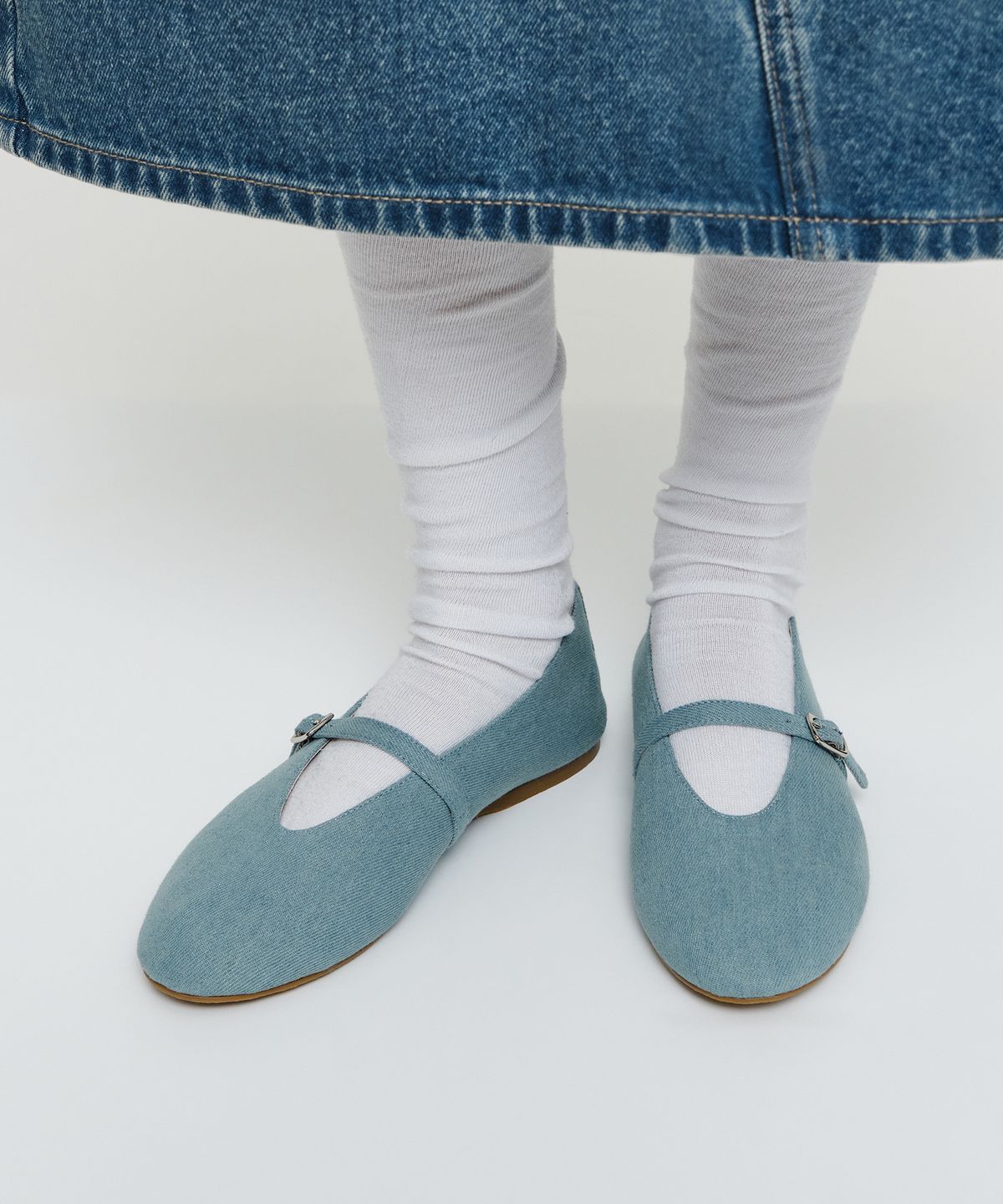마리떼 프랑소와 저버(MARITHÉ + FRANҪOIS GIRBAUD) W MARYJANE DENIM FLAT light blue