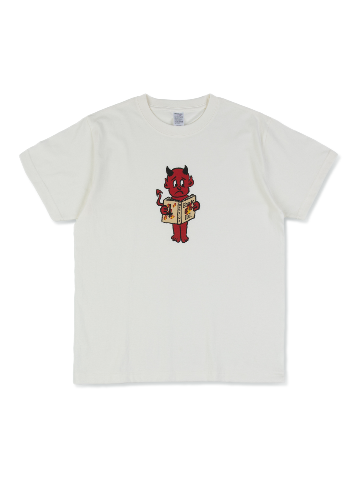 미디엄스(MEDIUMS) How To Go To Hell Tee - Vanilla (하우 투 고 투 헬 티 - 바닐라)