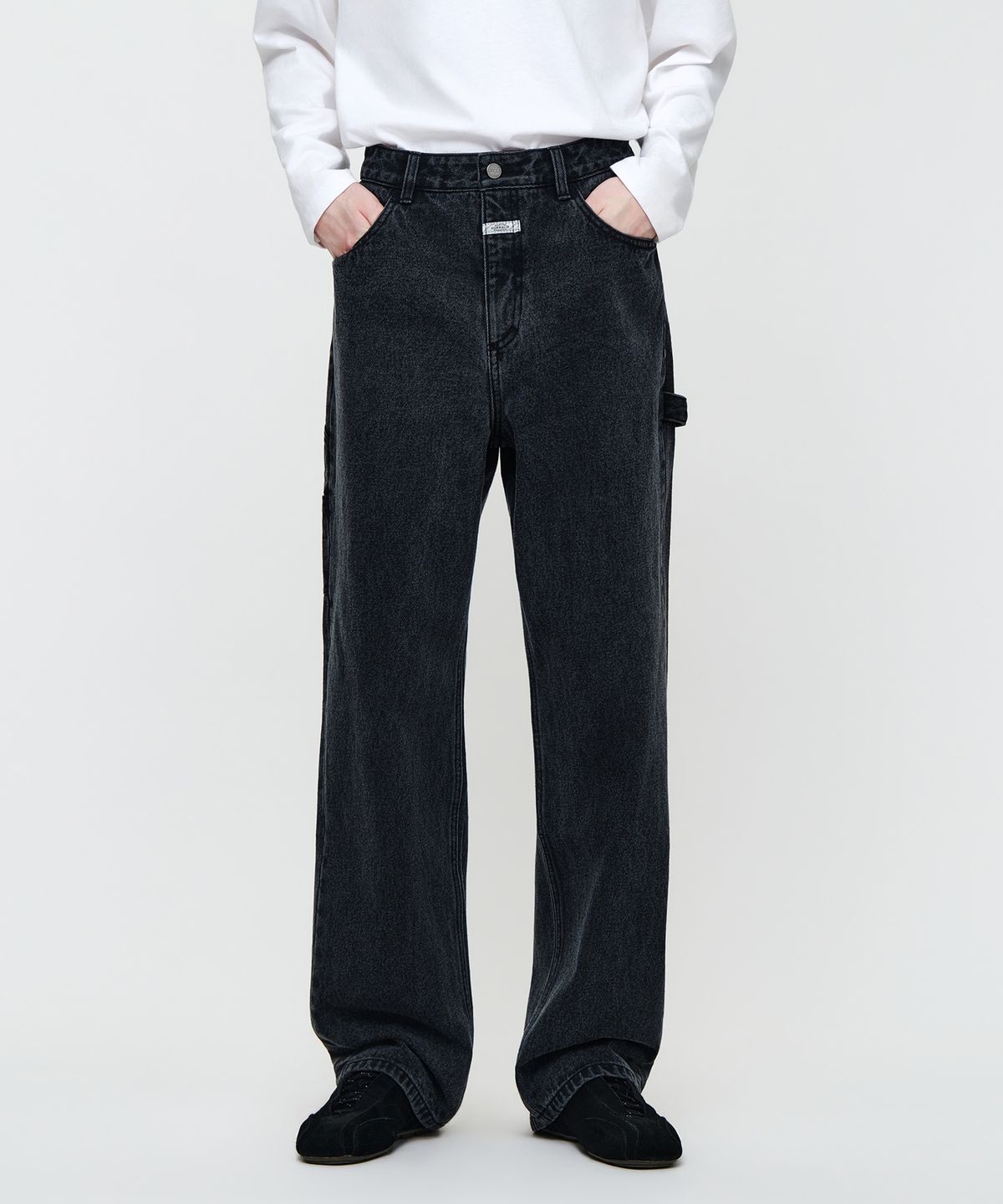 마리떼 프랑소와 저버(MARITHÉ + FRANҪOIS GIRBAUD) M LOOSE BAGGY DENIM PANTS black