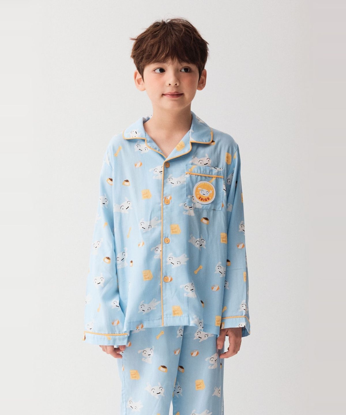 스파오 키즈(SPAO KIDS) [키즈] (짱구) 긴팔 파자마(Light Blue)_SPPPG49KU3