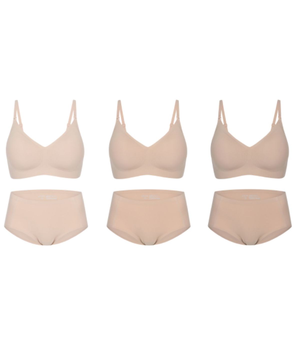 앤왁스(WOX) [3set] 꿈의브라&팬티 누드팔레트 3colors