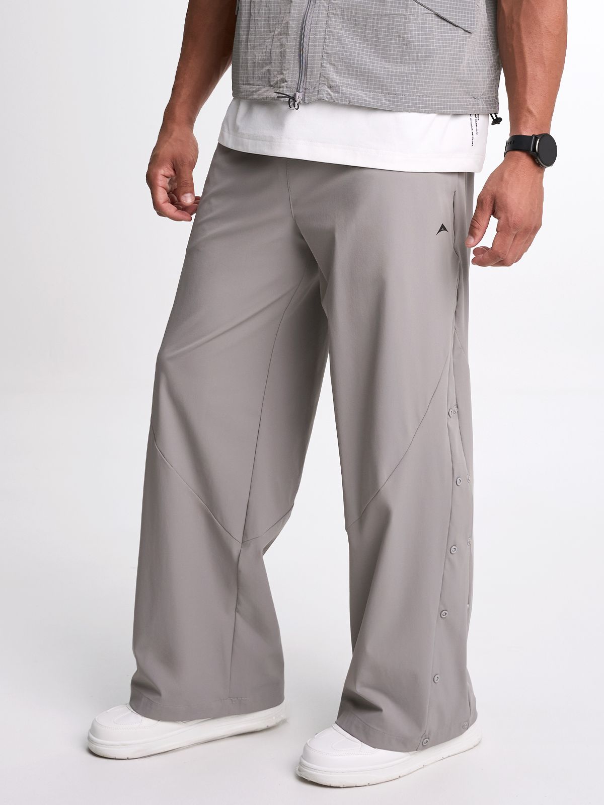 시그마스(SIGMAS) Tone Line Wide Leg Sweatpant (Grey)