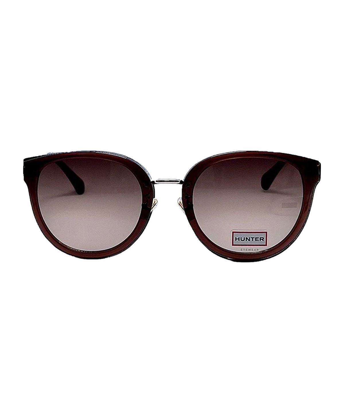 헌터 아이웨어(HUNTEREYEWEAR) [WOMAN] 라운드 콤비 선글라스 - 브라운 HTA03