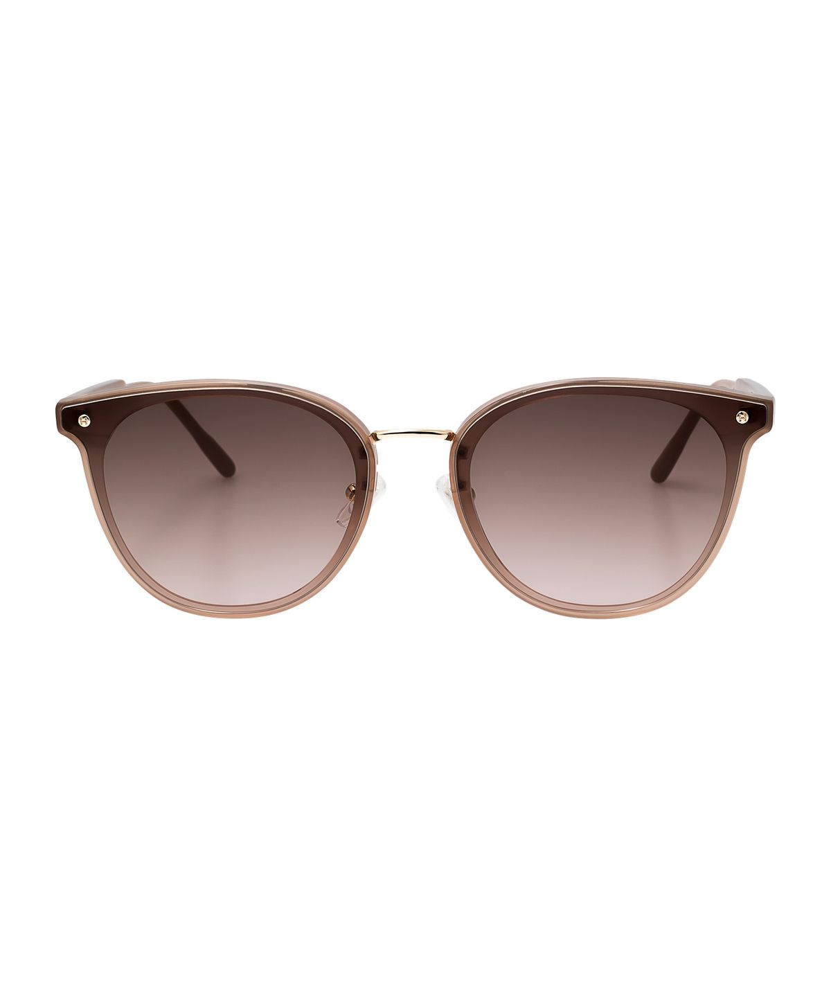 헌터 아이웨어(HUNTEREYEWEAR) [WOMAN] 플랫바 라운드 선글라스 - 베이지 HTB16