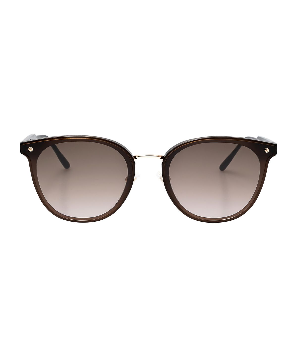 헌터 아이웨어(HUNTEREYEWEAR) [WOMAN] 플랫바 라운드 선글라스 - 브라운 HTB16