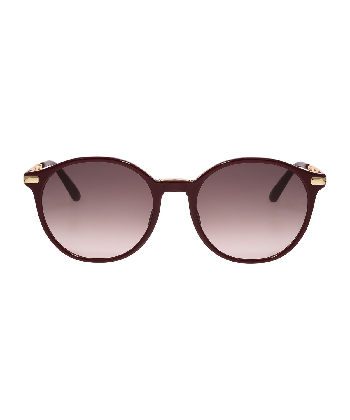 헌터 아이웨어(HUNTEREYEWEAR) [UNISEX] 라운드 폴딩 선글라스 - 버건디 HTC34