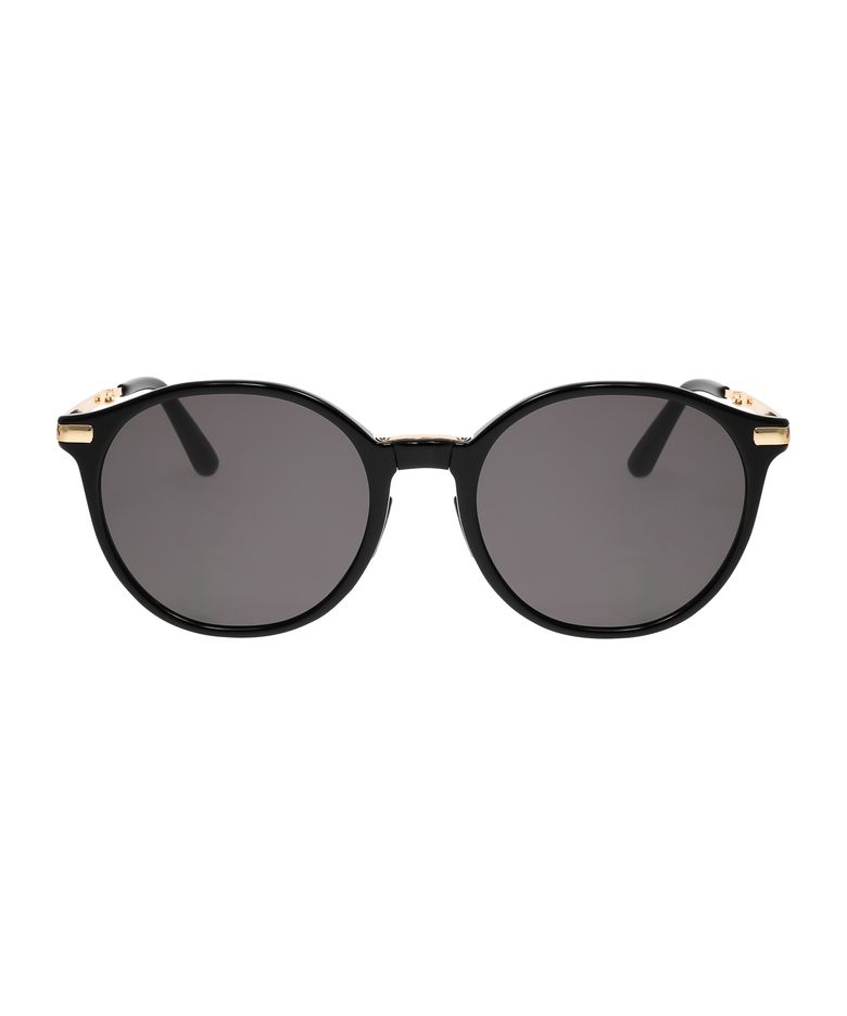 [UNISEX] 라운드 폴딩 선글라스 - 블랙 HTC34
