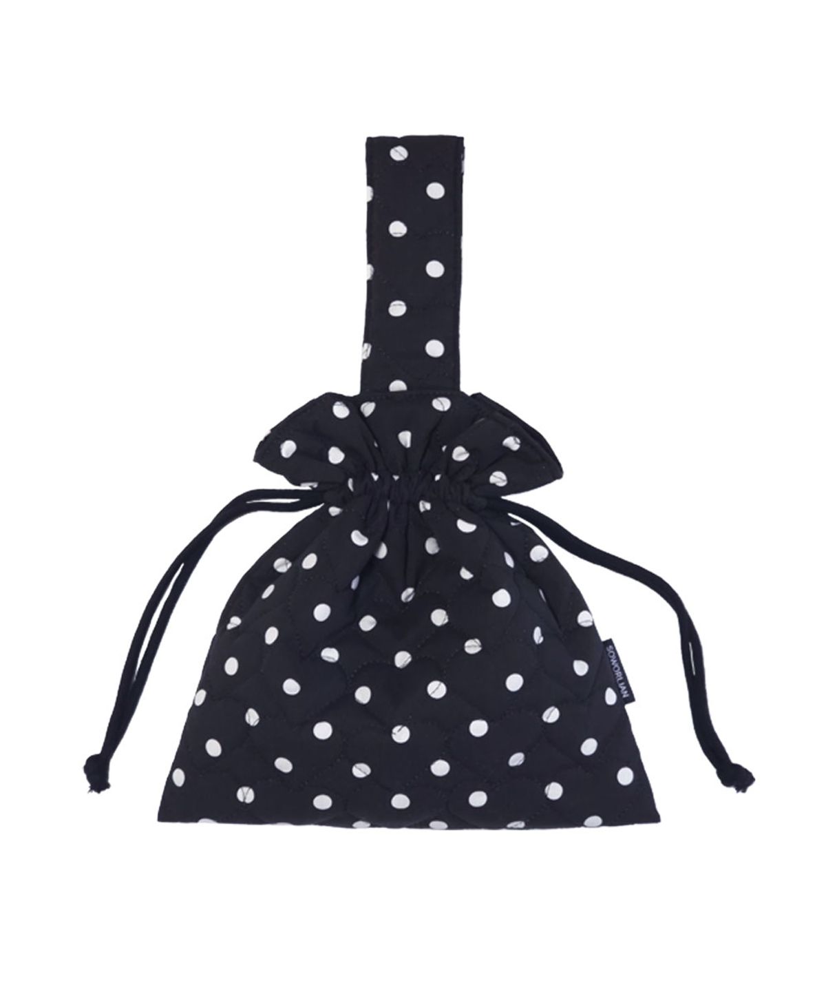 소월리안(SOWORLIAN) One Handle String Bag_ Dot Black