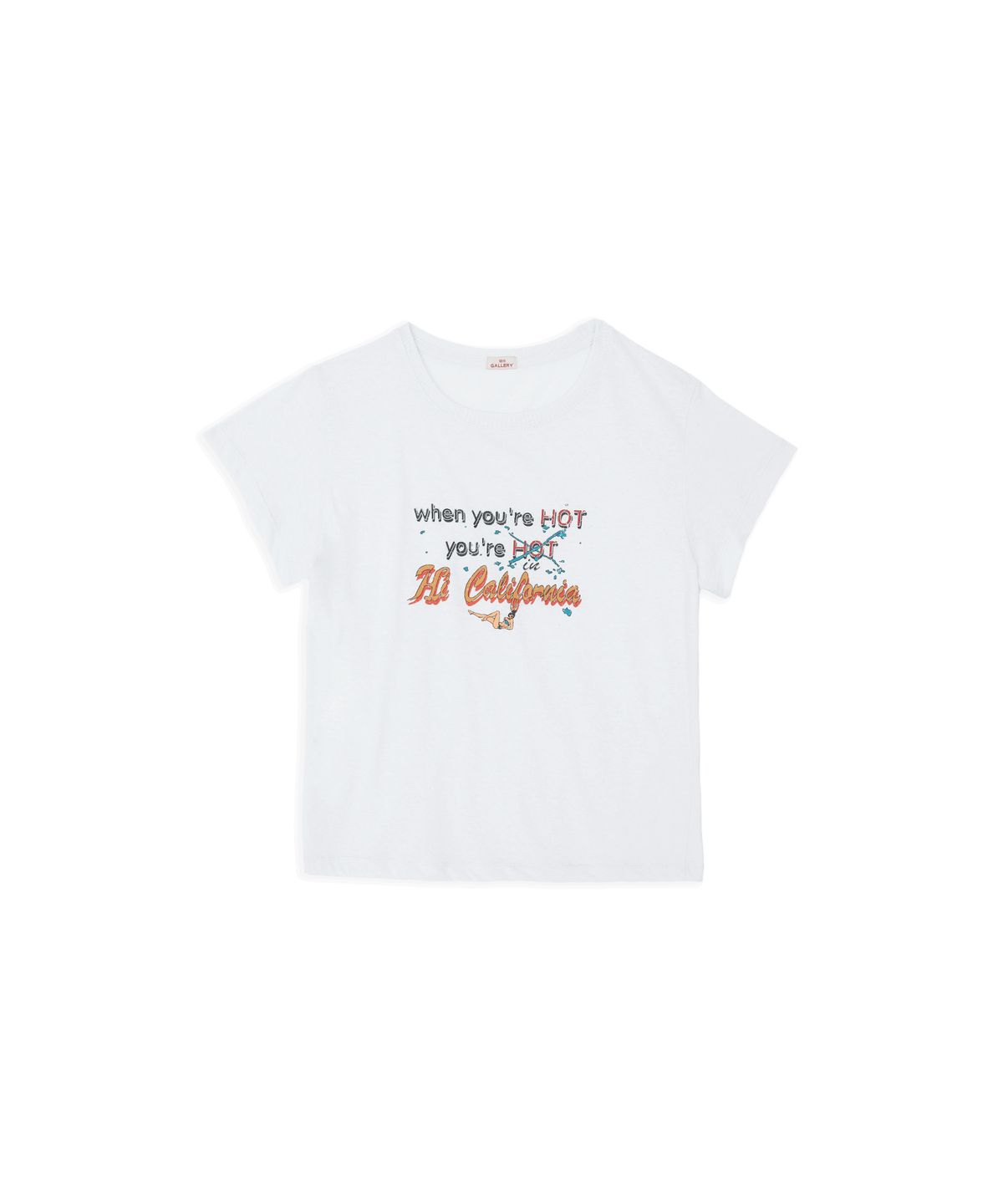 1011갤러리(1011 GALLERY) Woman California Linen Tee - White