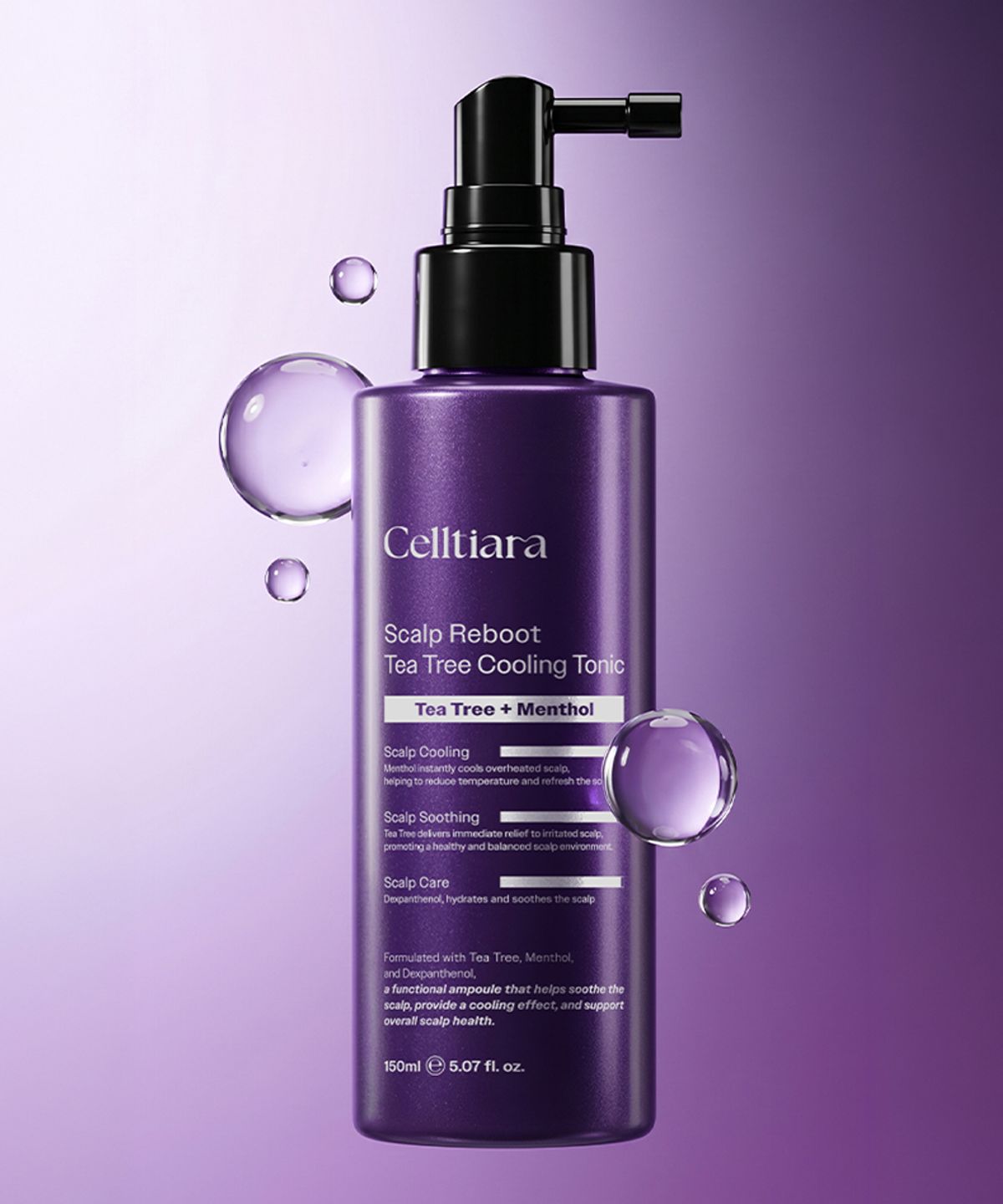 셀티아라(CELLTIARA) 스칼프 리부트 티트리 쿨링 토닉 150ml
