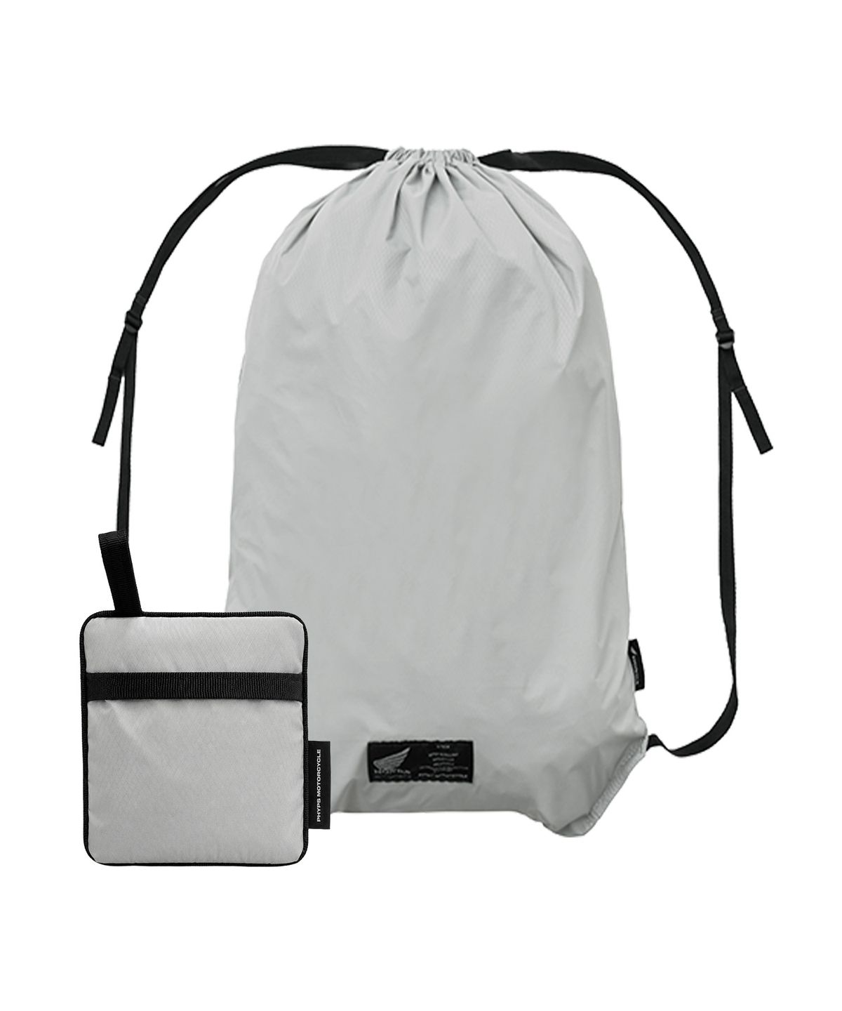 핍스 모터사이클(PHYPS MOTORCYCLE) Lightweight String Bag Gray
