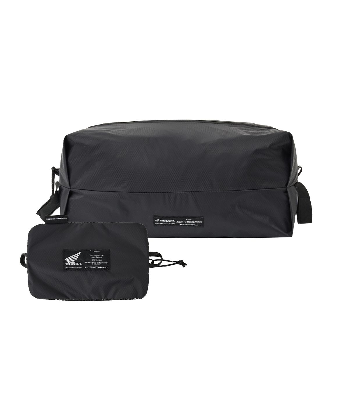 핍스 모터사이클(PHYPS MOTORCYCLE) Lip Nylon Packable Pouch 12L Black