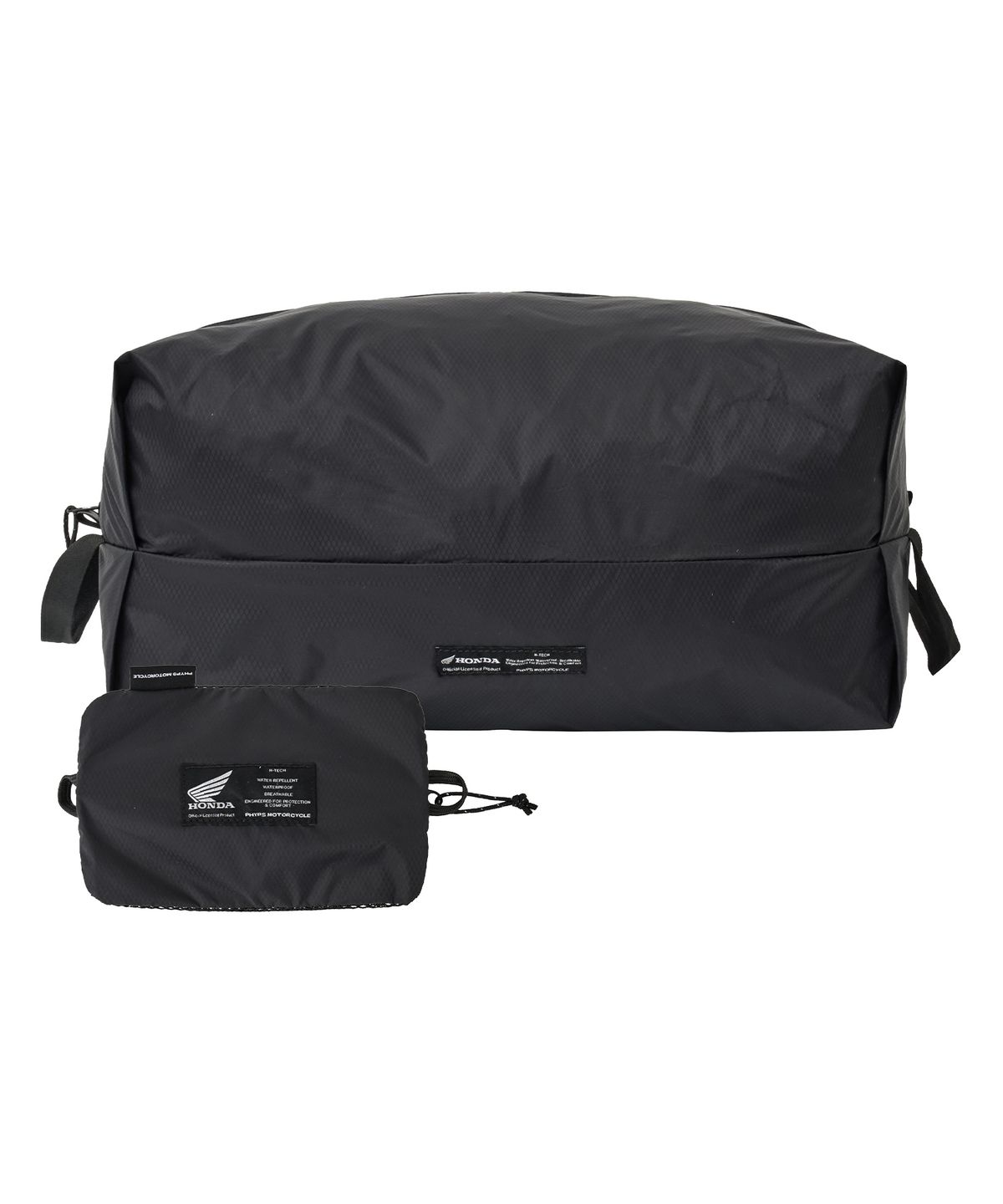 핍스 모터사이클(PHYPS MOTORCYCLE) Lip Nylon Packable Pouch 16L Black