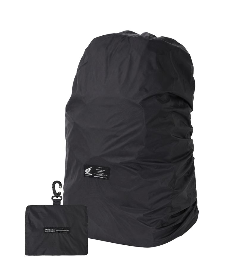 Packable Bag Rain Cover Black