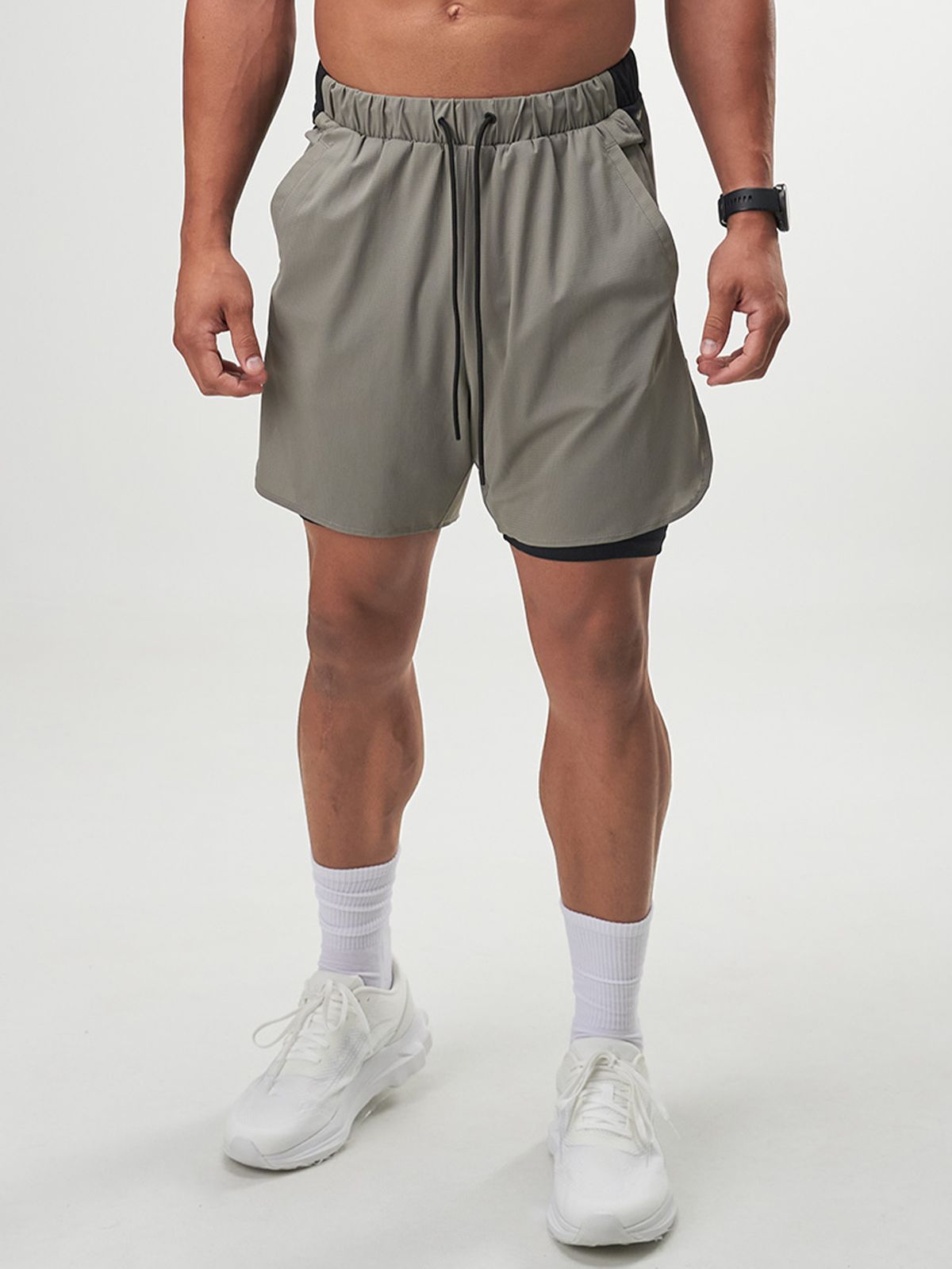 시그마스(SIGMAS) Stoic 5-Inch 2in1 Short (Grey)
