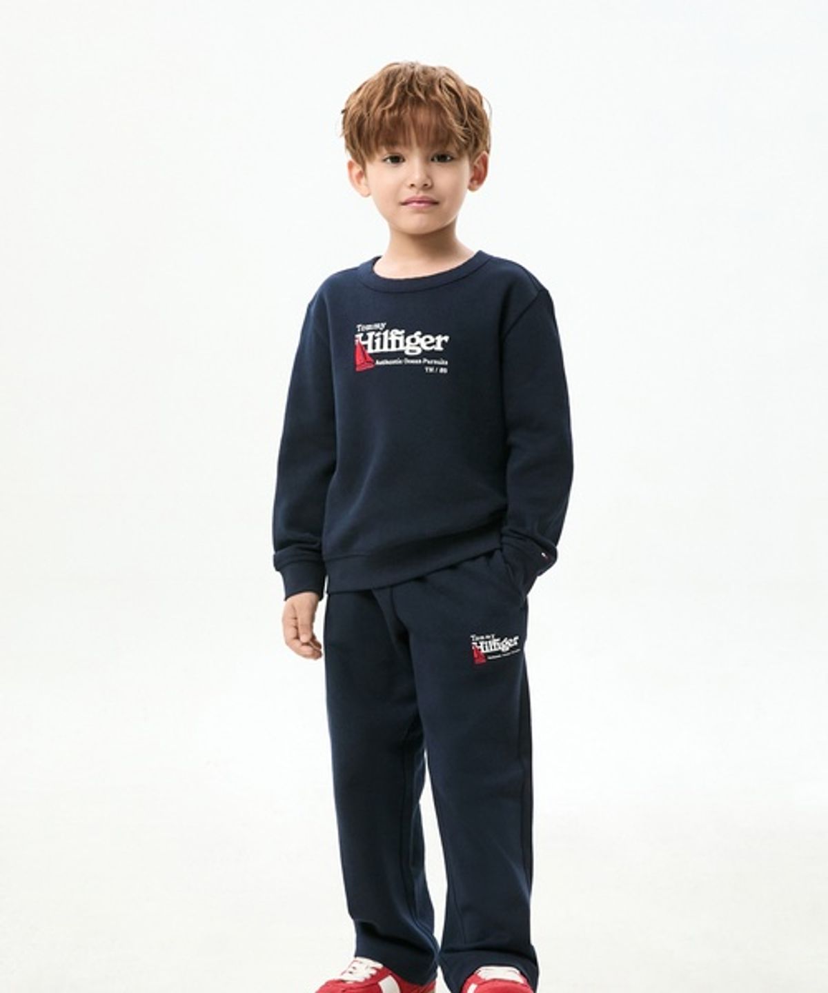 타미힐피거 키즈(TOMMY HILFIGER KIDS) 엠브로이더리 그래픽 스웨트팬츠