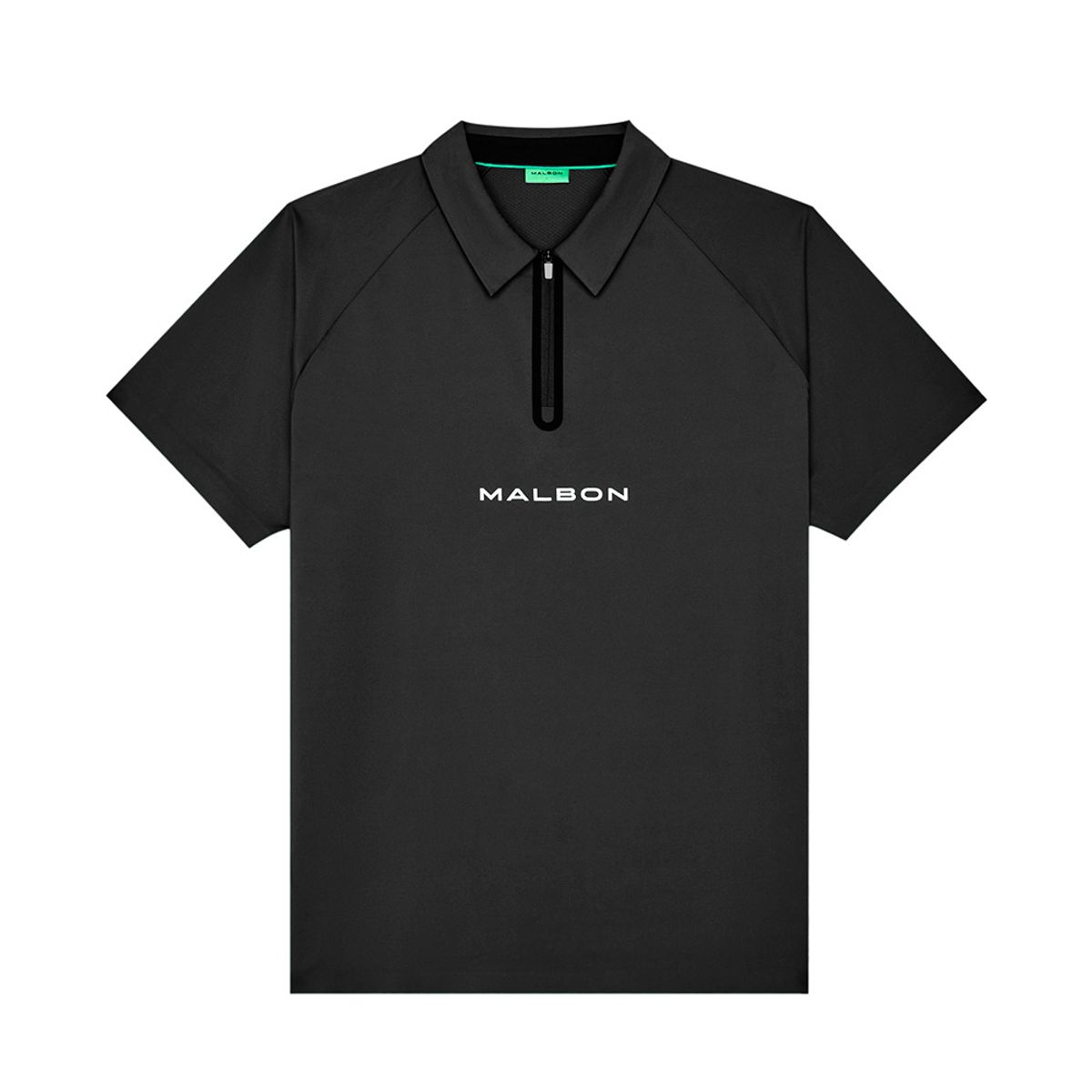말본 골프(MALBON GOLF) [Performance] 쿼터 집업 래글런 폴로 BLACK (MAN)