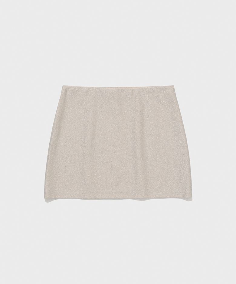 Lutea Mini Skirt_Silver
