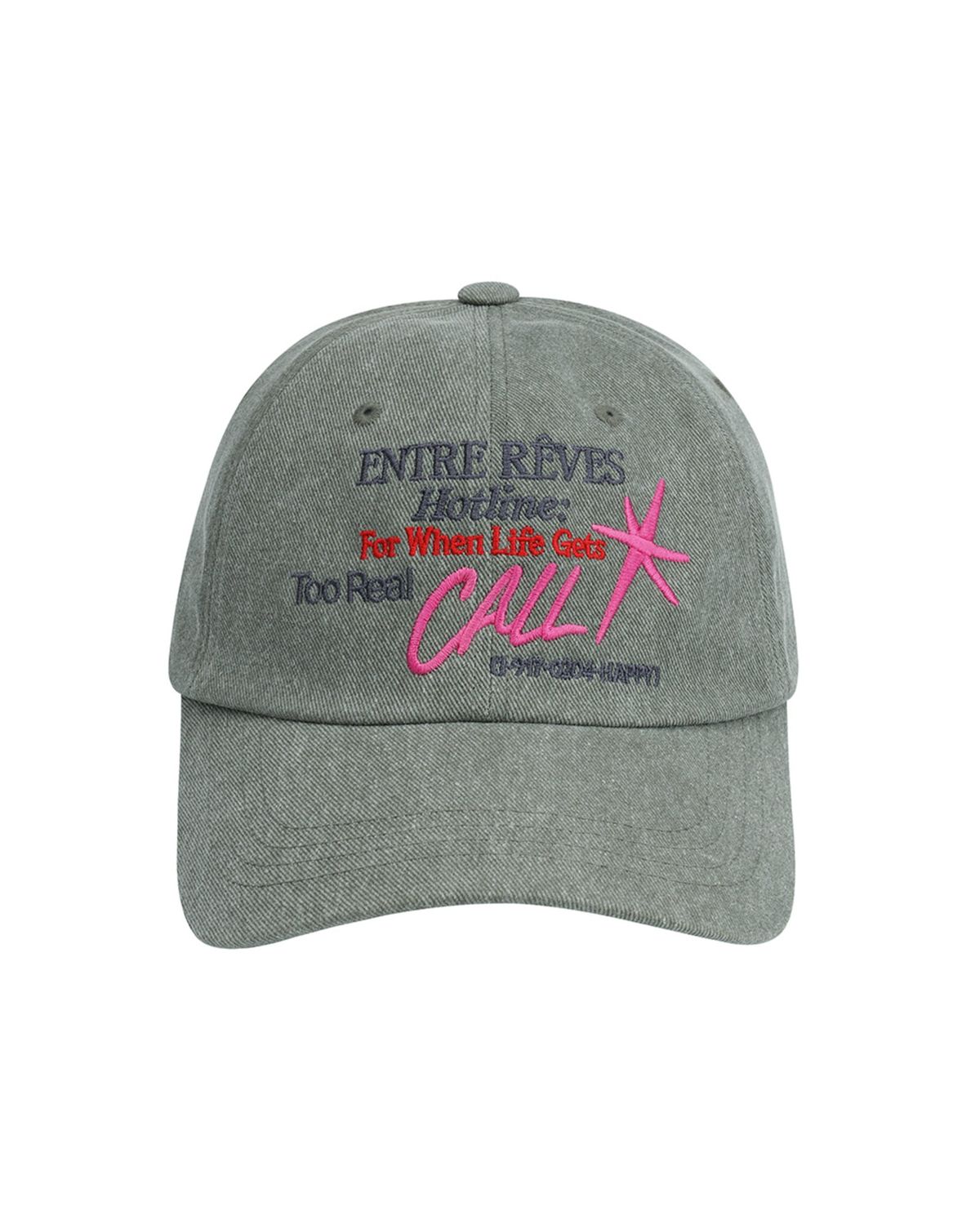 앙트레브(ENTRE REVES) HOTLINE CAP - WASHED GRAY