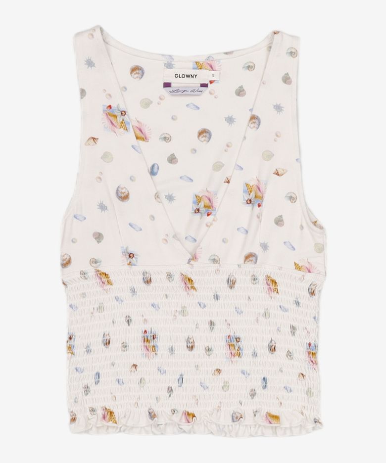 DEEP DIVE SLEEVELESS (WHITE MELANGE) S