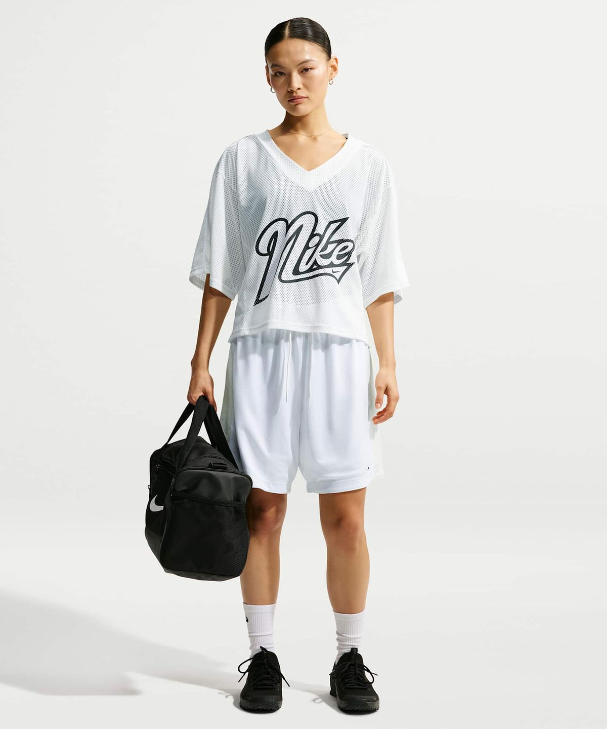 나이키(NIKE) 원 드라이 핏 리버서블 쇼츠 W - 세일:화이트:블랙 / IV4929-133