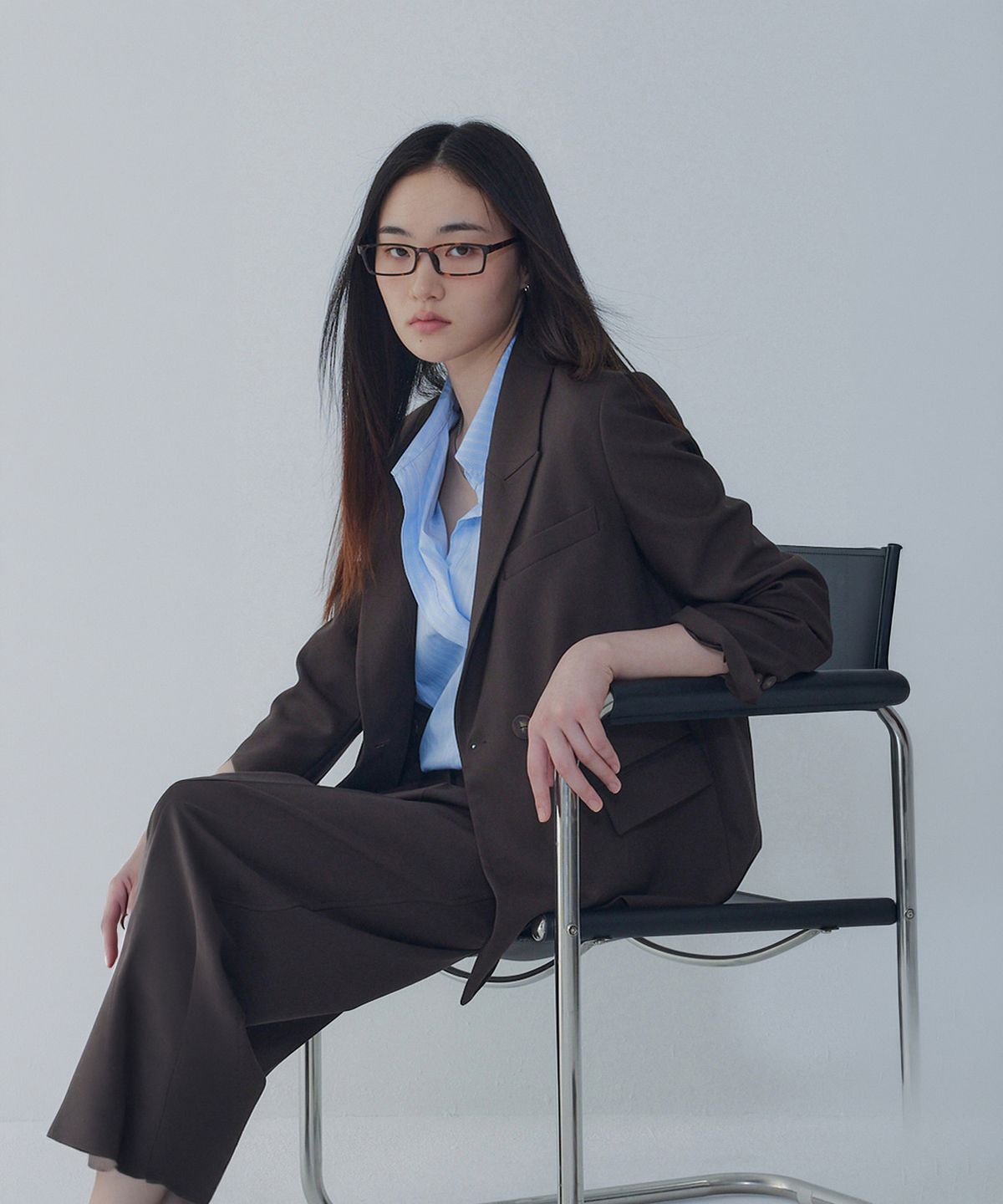 보브(VOICE OF VOICES) 포켓 디테일 세미 더블 자켓_브라운 7156310001