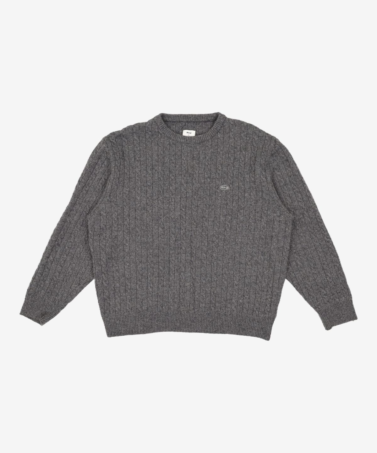 엠엠엘지(MMLG) [Mmlg] CABLE KNIT (CHARCOAL) XS