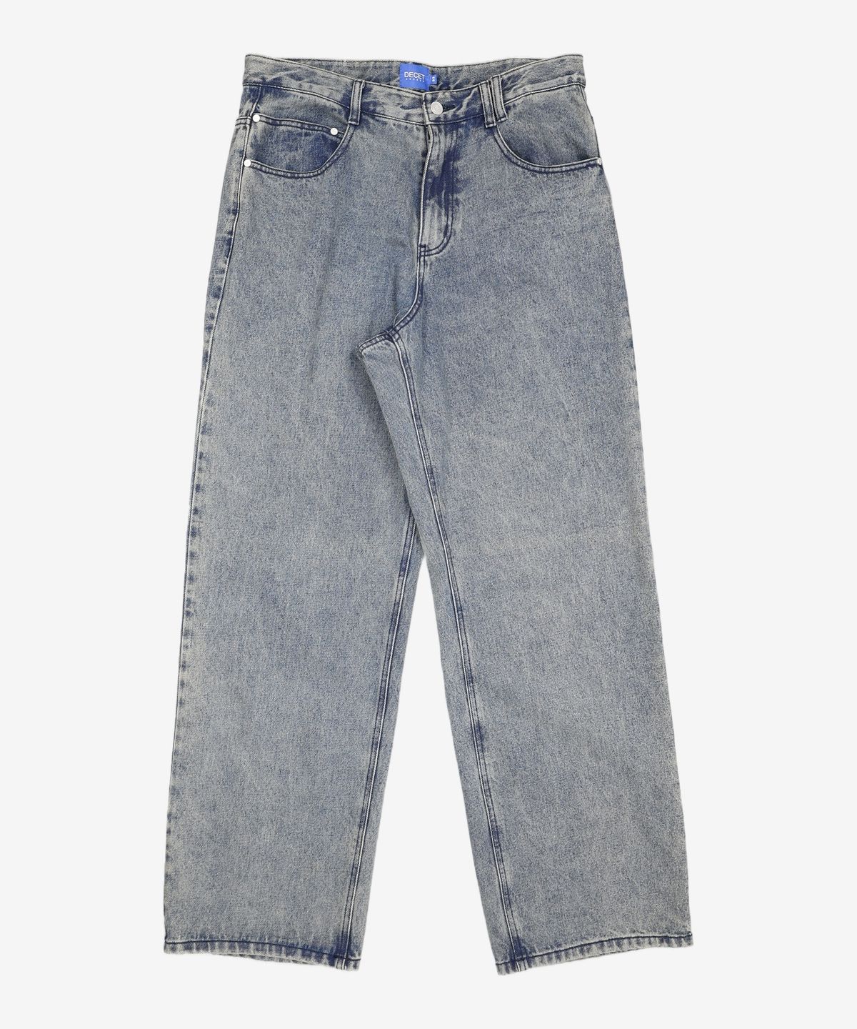 데케트(DECET) Mid Rise Wide Jeans DCPT027CRBlue2 32